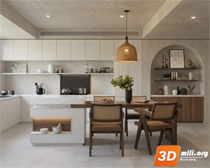 Dining Table Set Skp Files